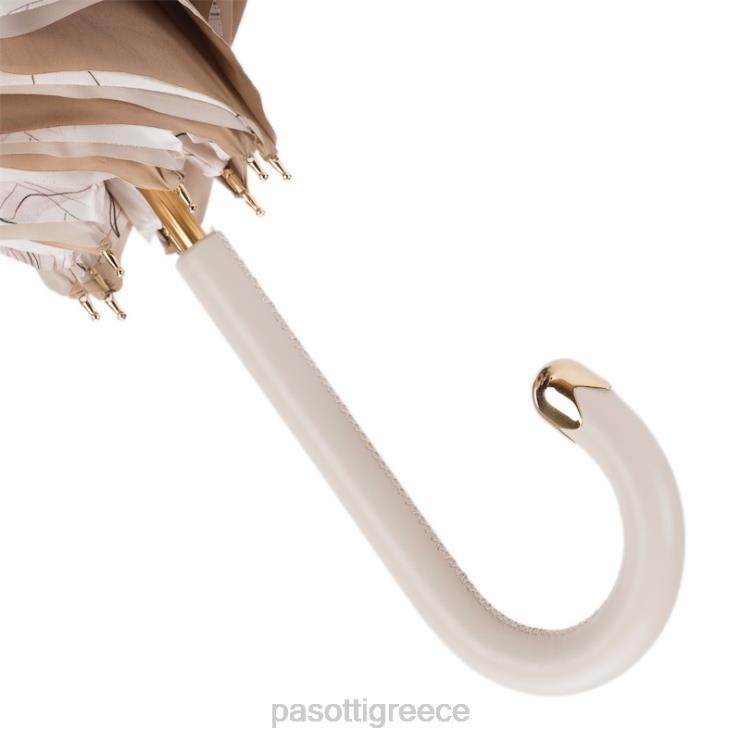 ομπρέλα | PASOTTI 189 5l976-3 m17 - φοβερή ομπρέλα από ελεφαντόδοντο διπλό ύφασμα 2N6B8390 γυναίκες